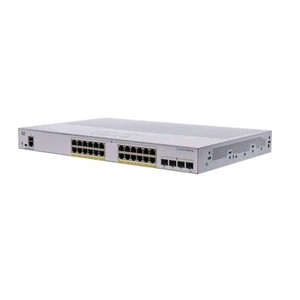 Cisco CBS250-24P-4X Business Smart Switch  24 Port GE PoE 4x10G SFP New Sealed - Picture 1 of 4