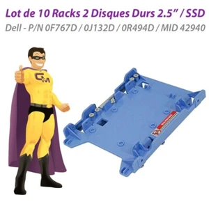 Lot x10 Rack 2 Disque Dur 2.5" SSD Dell 0F767D 0J132D 0R494D MID 42940 Caddy - Photo 1/1
