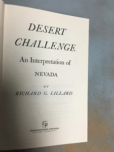 Desert Challenge: An Interpretation of Nevada by Richard Lillard 1st HCDJ 1979 - Picture 1 of 22