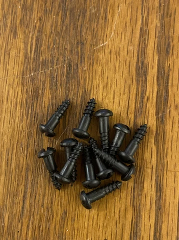 Wood Screws #6 X 1/2” Slotted Round Head Black Oxide Free Shipping Cover