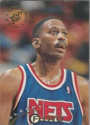 1995 Topps Stadium Club B-Ball Card #194 - Sleepy Floyd - Guard - NJ Nets - Image 1 of 2