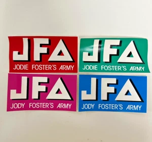 Juego de cuatro pegatinas originales JFA Jody Foster's Army Band Skateboard Punk años 80 - Imagen 1 de 5