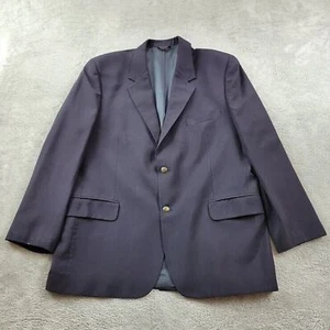 Club Room Charter Club Suit Jacket Mens 44 Regular Blue Blazer 100% Wool Sports - Picture 1 of 18