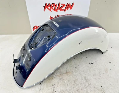 Guardabarros trasero Suzuki Boulevard C109RT 2008 azul blanco OEM Foto 1 de 4