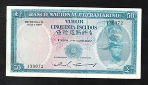Timor, Banco Nacional Ultramarino, 50 Escudos, 1967 , P-27, Banknote - Picture 1 of 2
