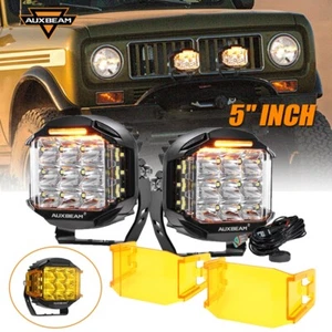 AUXBEAM 2pcs 5" Side Shooter LED Work Light Pods Offroad Amber DRL For GMC Yukon - Bild 1 von 12