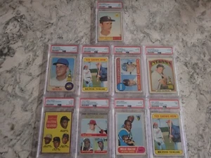 9 CARD PSA VNTAGE LOT SEAVER RC,CLEMENTE, ROSE, WILLIAMS - Picture 1 of 14