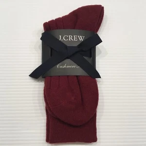 J.Crew Damen Neu mit Etikett Cashemere Hosensocken In Burgund Einheitsgröße - Bild 1 von 6
