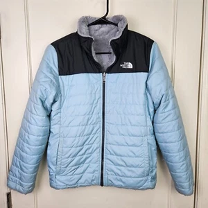 The North Face Mossbud Swirl Reversible Jacket Winter Girl's Junior Size: XL 18 - Picture 1 of 5
