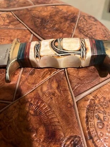 Timber Rattler Bowie Knife Massive Wooden Handle Full Tang 3 lot - Picture 1 of 10