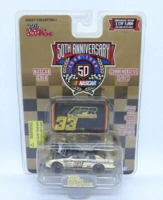 NASCAR #33 Schrader 50th Gold Commemorative Premier Diecast Vehicle 1998 - Image 1 of 4