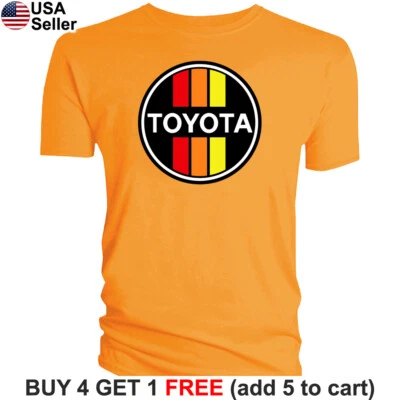 Toyota Retro T-Shirt Logo Car Sport Racing Truck Development Corolla TRD BTY01 - Image 1 of 4