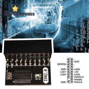 20pin Protection Module For ASUS TPM-L R2.0/GC-TPM2.0 Compatible For Intel AMD - Picture 1 of 9