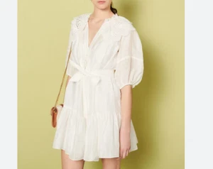 Sandro Paris Women's Dress Size 36 FR / S Linen Blend SFPRO02448 - Picture 1 of 13