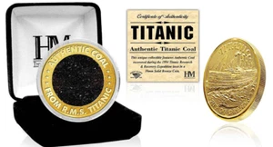 Titanic Münze (authentische Kohle aus dem Wrack der RMS Titanic) mit Zertifikat - Bild 1 von 8