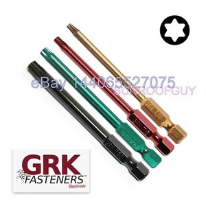Sujetadores GRK 3"" brocas TORX (2/pk) (Elige T-10 a través de T-30) estrella NUEVOS - Imagen 1 de 1