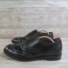 Allen Edmonds Shoes Mens 11 Black Whitney Wingtip Oxford USA Leather
