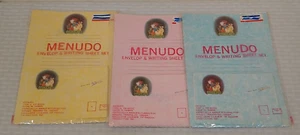 3 Diff Vintage 1980s MENUDO Logo Band Merchandise Envelope Writing Sheet Set NOS - Picture 1 of 1