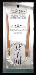 Crystal Palace Circular Bamboo Knitting Needles 35" Size US 10.5 6.5mm Japan - Picture 1 of 4
