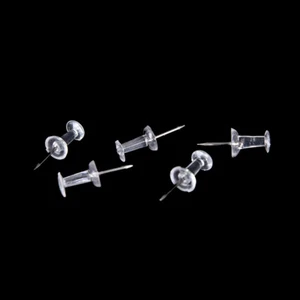 High 40 Pcs Transparent Push Pins Notice Board Map Thumb Tacks Point Bulletin - Photo 1/11