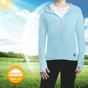 UPF 50+ UV Sun Protection Women's Clothing Zip Up Hoodie Long Sleeve Shirt - Picture 1 of 23