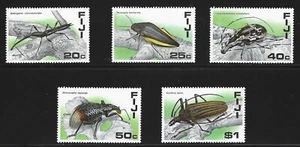 Fiji  #574-578 MNH (1987) Insects Complete Set - Afbeelding 1 van 1