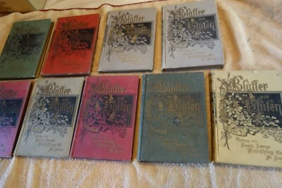 Blatter und Blumen/Leaves & Flowers-9 Vols-1898-1899- Children's Stories-German - Image 1 of 4