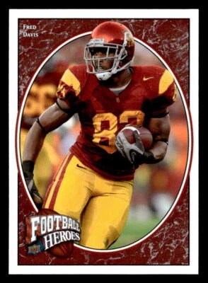 Fred Davis 2008 Upper Deck Heroes Rookie Card #145 USC Trojans - Image 1 of 2