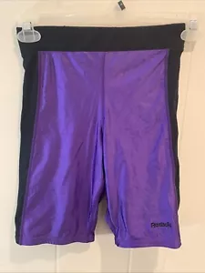 Vintage Reebok sport m polyester cotton lycra shorts Previous Repair On Side - Picture 1 of 6