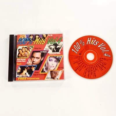 100% Hits Vol. 4 Various Artists CD (1992, 1 Disc) 18 Track Album - Image 1 of 4