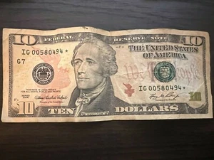 $10 Ten Dollar bills with * Star - Picture 1 of 2