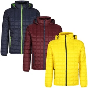 New Mens Jackets Hooded Raincoat Showerproof Windproof Outdoor Zip Up Work Coats