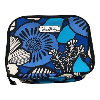 Bolsa de almuerzo Vera Bradley azul floral aislada con cremallera Foto 1 de 3