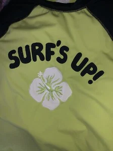 Gymboree Surf's Up! Surfing Rashguard Swim Shirt Top Swimwear Boys 10 - Picture 1 of 5
