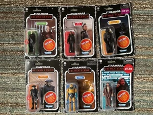 Star Wars Retro Collection - Obi-Wan Kenobi - Full Set - X6 Figures - New Carded - Picture 1 of 10