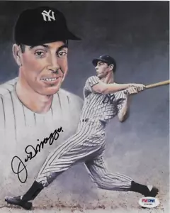 JOE DIMAGGIO Autographed vintage NY Yankees 8x10 photo with PSA/DNA Full Letter - Picture 1 of 2