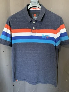 Superdry Horizon Bay Poloshirt In Atlantic Blue Gr. XL Classic Style Vintage - Bild 1 von 5