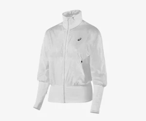 WOMEN'S ASICS ATHLETE GPX JACKET, Translucent White, Packable Hood, Medium - Picture 1 of 12