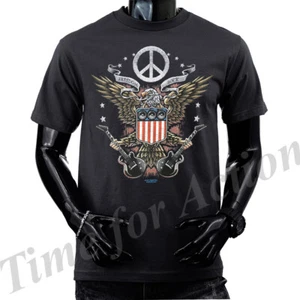 Camiseta gráfica Freedom Rock Music Band bandera de EE. UU. Eagle orgullo americano - Imagen 1 de 16