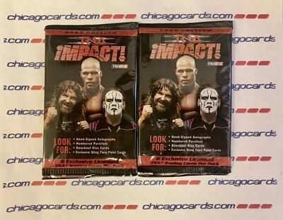 2X 2009 TriStar TNA Impact Sealed Pack (Nash Hemme Steiner Love Sky AUTO/Kiss)? - Image 1 of 4