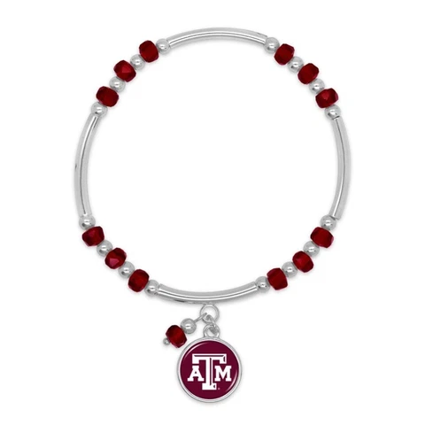 Texas A&M Aggies Ivy Stretch Bracelet Silver Jewelry Gift TAMU Cover
