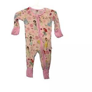Little Sleepies Reißverschluss Säugling Mädchen Neugeborene rosa Prinzessin Bambus Disney Arielle - Bild 1 von 7