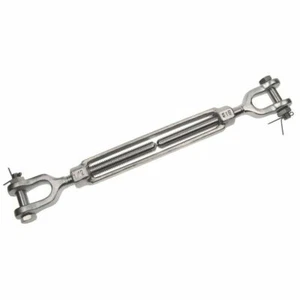 Jaw Jaw Open Body 3/4"x6" Marine Turnbuckle 316 STAINLESS STEEL Sailboat - Picture 1 of 2