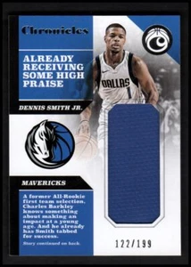 2017-18 Panini Chronicles Swatches #2 Dennis Smith Jr. JERSEY/199 - NM-MT - Picture 1 of 2