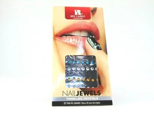 Roter Teppich Maniküre Nagel Schmuck Funkelnde Kristalle 3D Nailart Kostenloser Versand - Bild 1 von 1