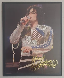 Micheal Jackson "What More Can I Give," Solo Album Cover Wooden Wall Plaque 10x8 - Picture 1 of 4