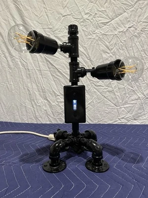 Bot Table Desk Lamp LED Night Light Gift Steampunk Robot - Image 1 of 4