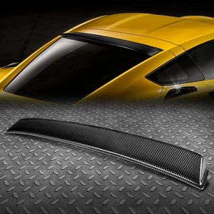 FOR 14-19 CHEVY CORVETTE COUPE REAL CARBON FIBER REAR WINDOW ROOF VISOR SPOILER - Bild 1 von 6