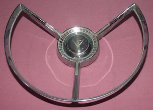 1957 Ford Thunderbird Original Steering Wheel Horn Ring - Picture 1 of 11