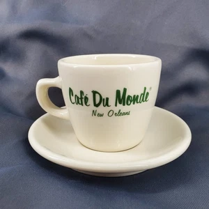 Cafe Du Monde teacup and saucer Homer Laughlin HLC restaurantware New Orleans - Picture 1 of 11